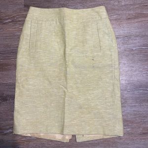 Yellow Pencil Skirt